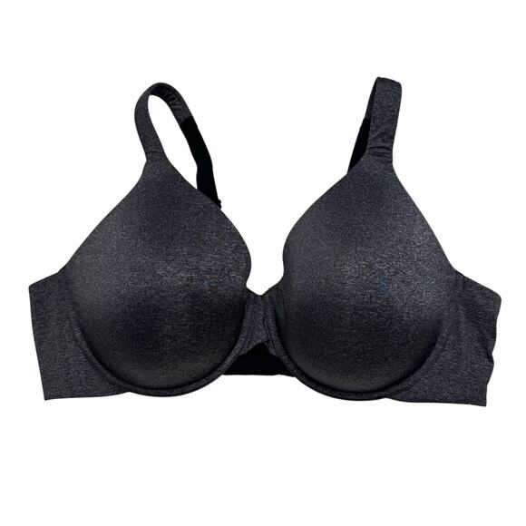 AMBRIELLE Everyday Underwire Full Coverage Bra in Heather Gray Size 44D Lined - Picture 1 of 6